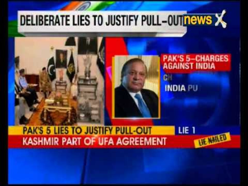 Deliberate lies to justify the excuses given to pull out of NSA level talks