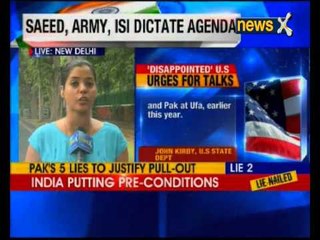 US says 'Disappointed' that India-Pakistan talks called off