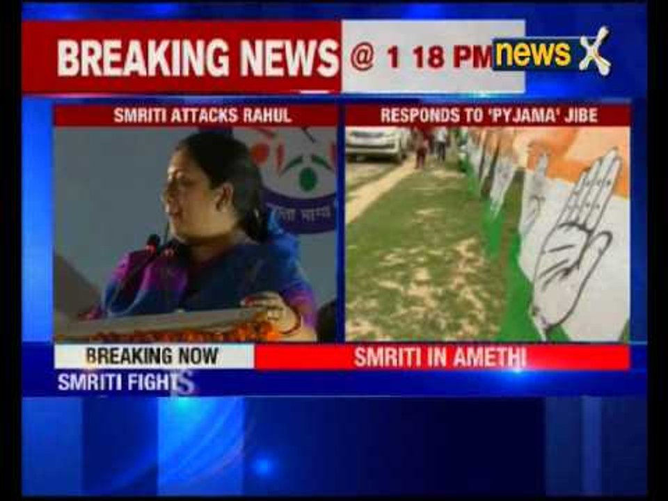 Smriti Irani attacks Rahul in Amethi, says Narendra Modi not a liar but he is