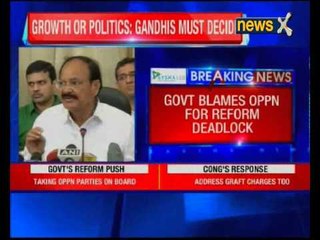 Government blames opposition for reform deadlock