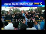 Clashes mar Srinagar marathon: youth wave Pak flags, raise anti-India slogans