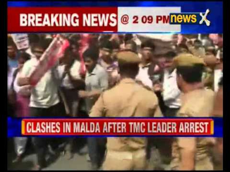 Clashes erupts after TMC leader arrested in Malda, West Bengal
