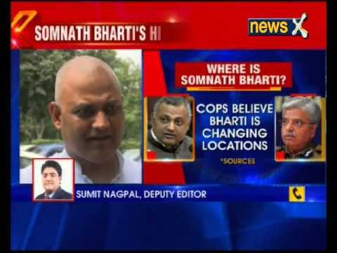 AAP leader Somnath Bharti hiding somewhere near Agra: Delhi Police