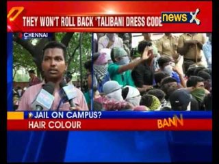 Chennai college students on warpath against management