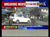 Protests against youths in Srinagar