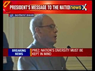 President Pranab Mukherjee's message of tolerance to Government