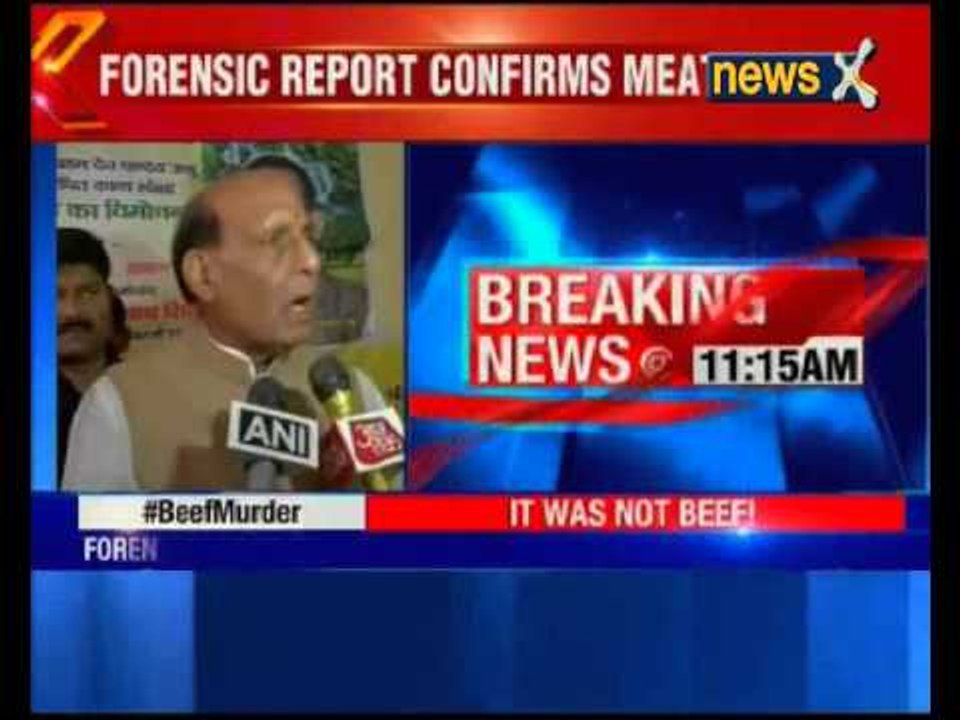 Dadri Lynching: Center shirks responsibility; Rajnath Singh says law and order state issue