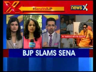 BJP questions on Shiv Sena past