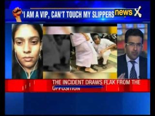 Driver removes Kerala Speaker’s shoes