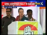 Sonia Gandhi addresses rally in Buxor, Bihar