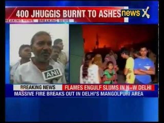 Massive fire breaks out in Delhi's Mongolpuri area