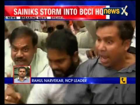 Shiv Sena workers storm BCCI office in Mumbai