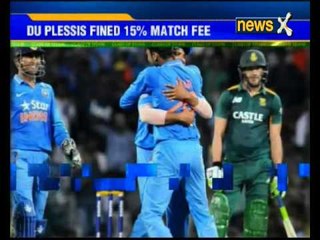 South African cricketer DU Plessis fined for showing dissent