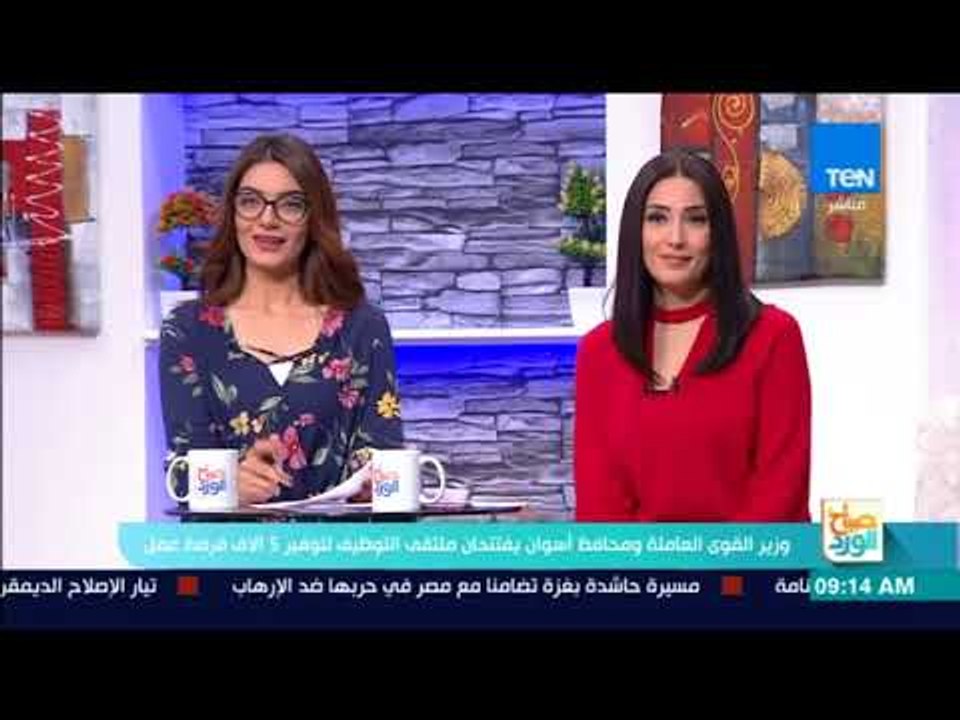صباح الورد - وزير القوى العاملة ومحافظ أسوان يف...