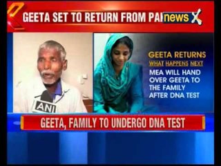 Geeta to return home on Oct 26 on confirmation of DNA test