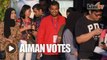 Aiman joins queue with 15 other voters
