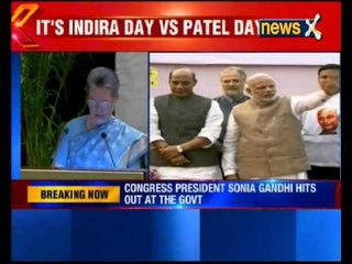 Recounting Indira, Sonia denounces communal forces