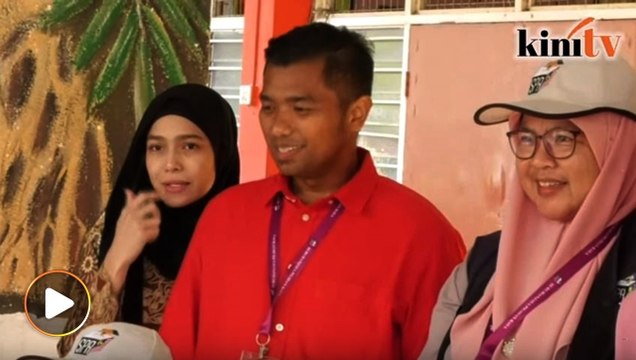 Aiman ditemani isteri mengundi