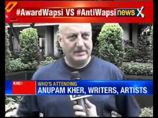 Anupam Kher's 'march for India' today against 'intolerance' protests