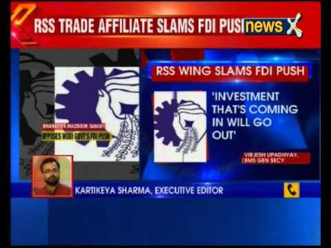 RSS affiliate Bharatiya Mazdoor Sangh opposes FDI reforms