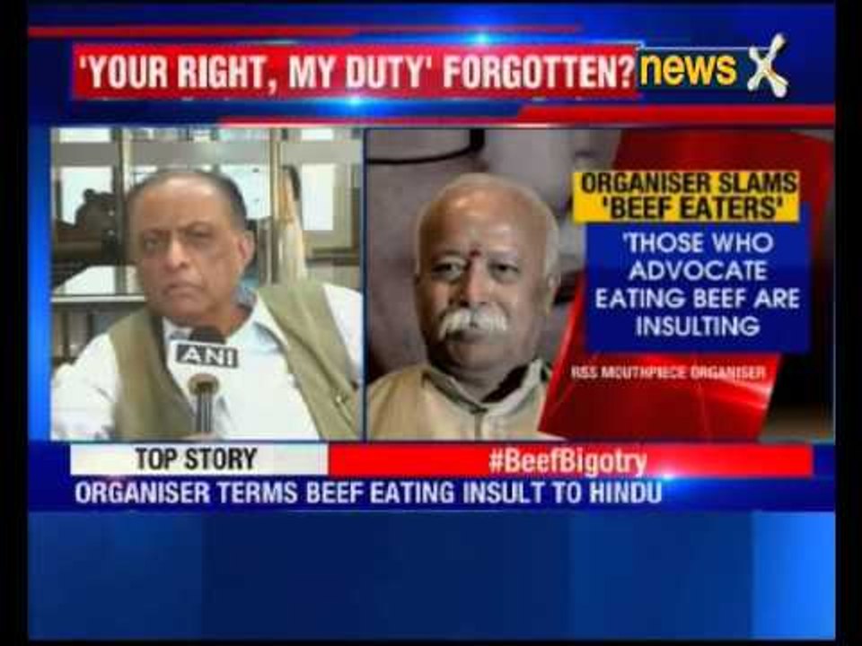 RSS: Eating Beef equal to Insulting Hindus