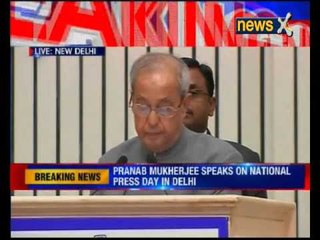 President Pranab Mukherjee speaks on Award wapsi