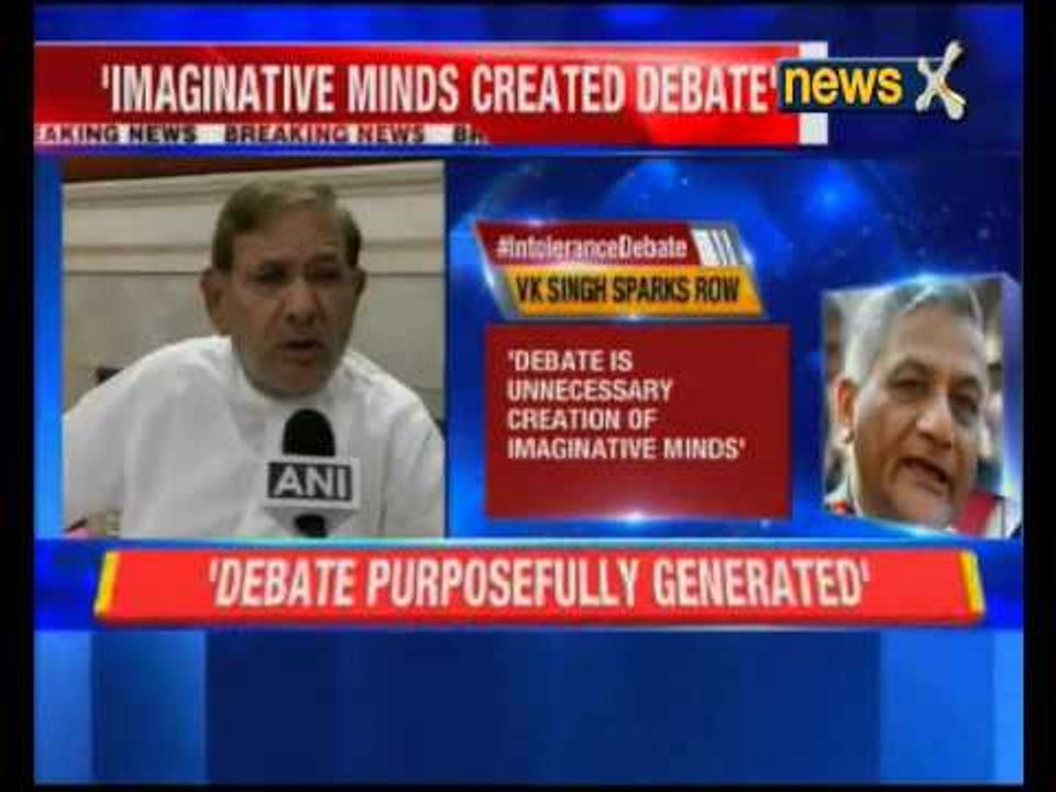 VK Singh re-ignites intolerance debate