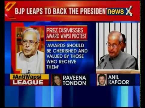 President Pranab Mukherjee offers a piece of advice on Award Wapsi