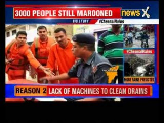 3,000 People Marooned in Flooded Chennai