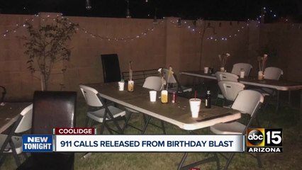 911 calls released after Coolidge teen, man burned from fire pit explosion