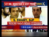 Subramanian Swamy asks Foreign Affairs Minister for a probe by Indian High Commission in London