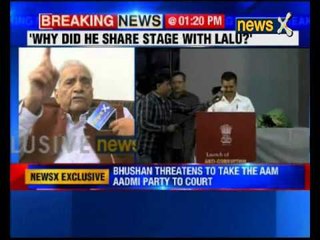 What was the need for Arvind Kejriwal to greet Lalu Pradad Yadav: Shanti Bhushan