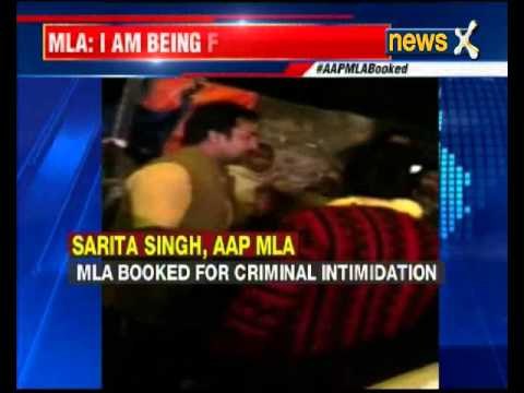 AAP MLA Sarita Singh booked for criminal intimidation