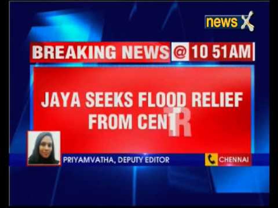 Jayalalithaa writes to PM seeking funds for relief work