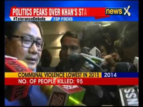 MoS Home Affairs Kiren Rijiju slams Aamir khan
