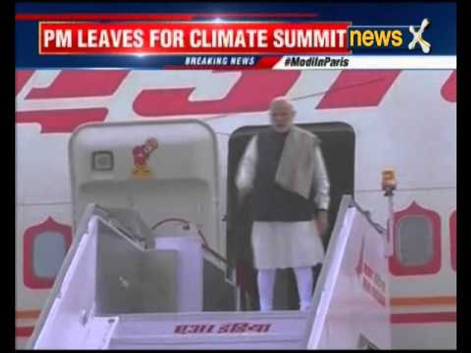 PM Modi leaves for Paris