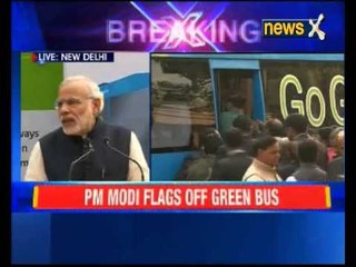PM Modi flags off Green bus