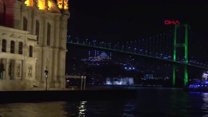 İstanbul'da görsel şölen! Çamlıca Cami'nde ışık testleri yapıldı