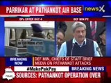 Defence Minister @manoharparrikar briefing on #Pathankot attack. (1/2)