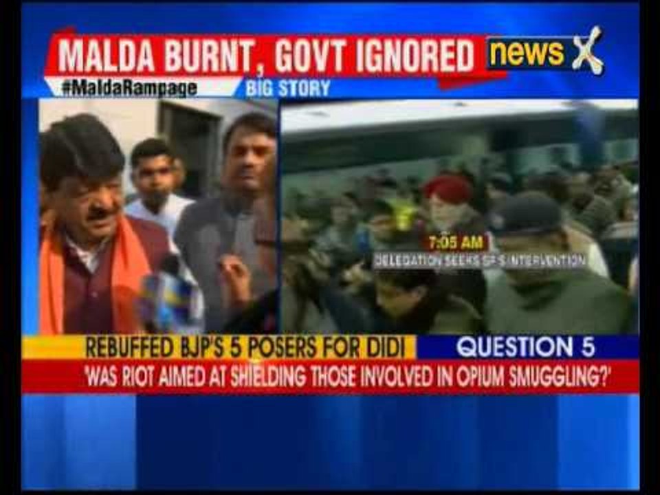 BJP MPs not allowed to visit violence-hit Malda