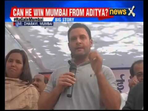 Rahul Gandhi listens to problems faced by Dharavi residents in Mumbai