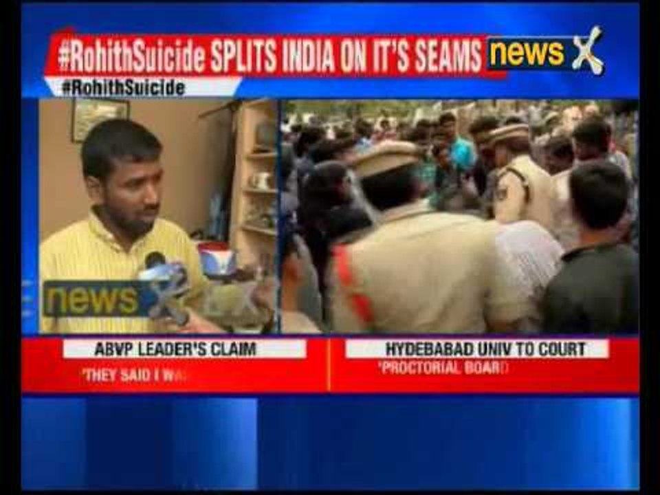 ABVP leader Susheel Kumar speaks to NewsX