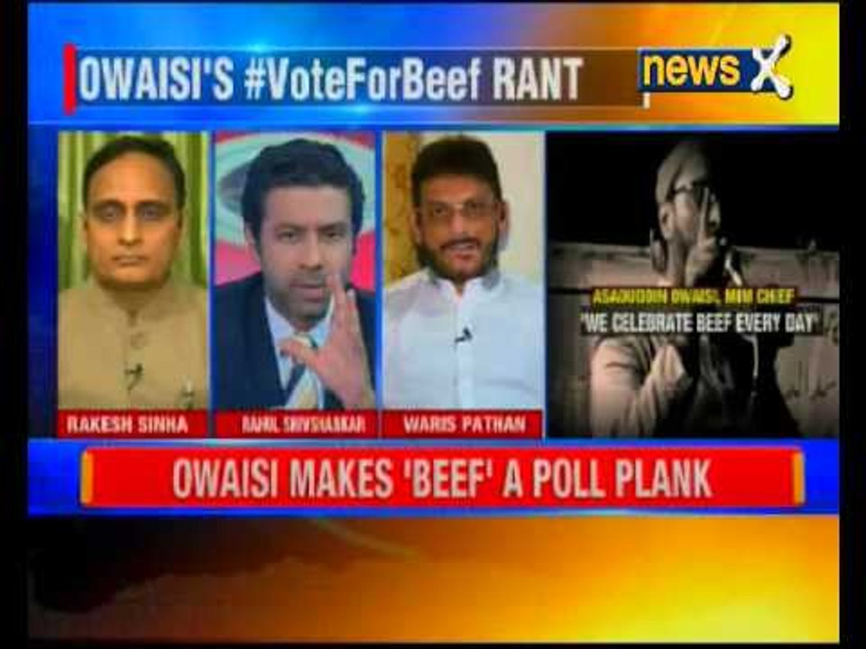 Nation at 9: 'Vote us out,Forget Beef',says Asaduddin Owaisi