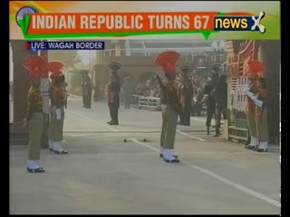 'Beating the Retreat' ceremony at Wagah Border