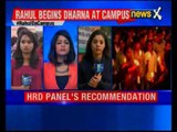 Justice For Rohith: Rahul Begins dharna at Hyderabad University campus