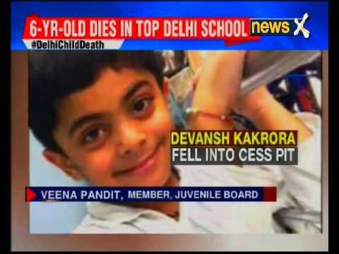Delhi Child Death: Devansh Kakrora six year old student spotted in the pit