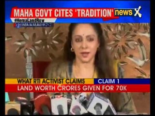Haven't grabbed land, will follow govt rules, says Hema Malini