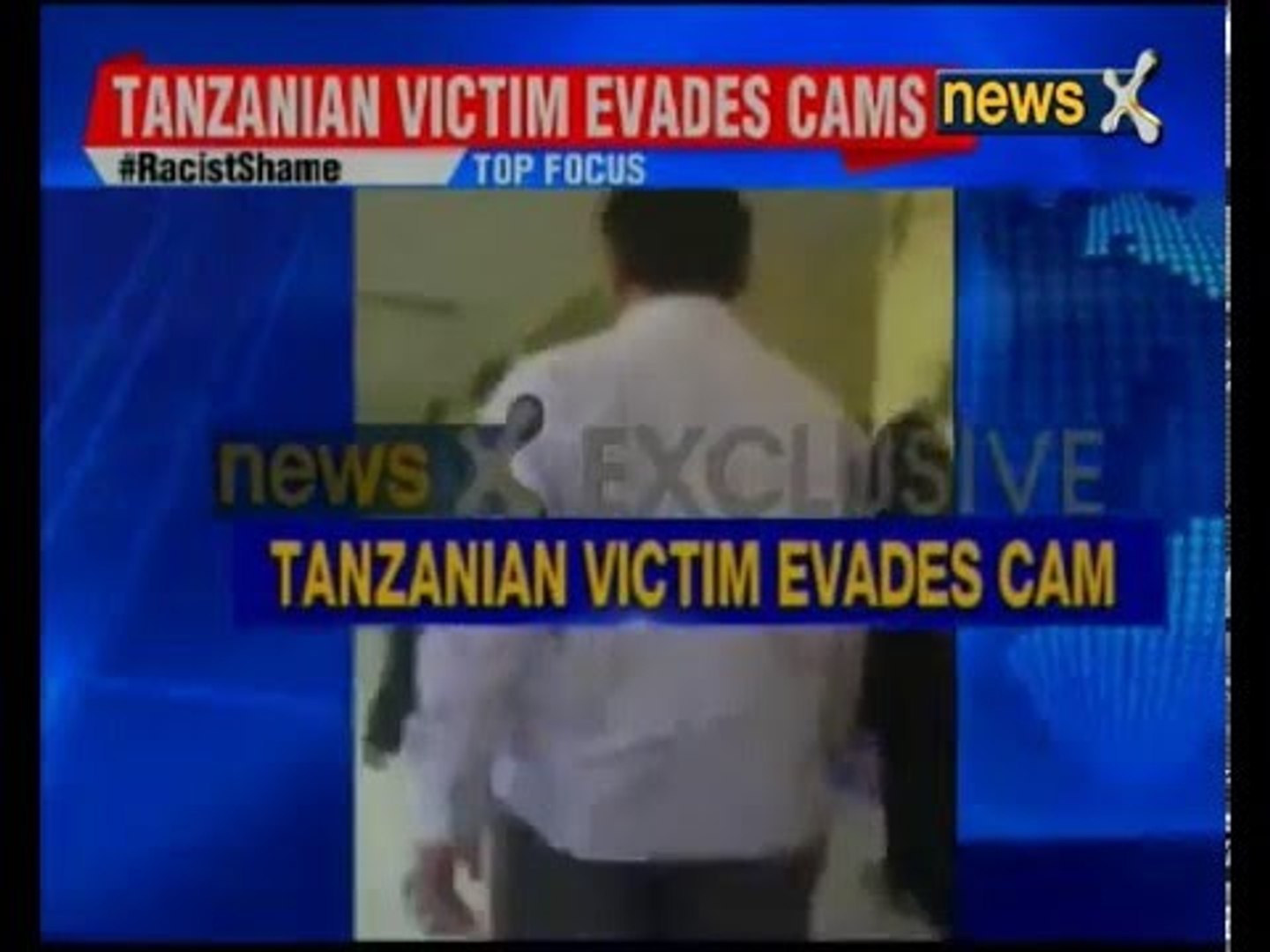 ⁣Tanzanian victim refuses to comment, evades NewsX cameras