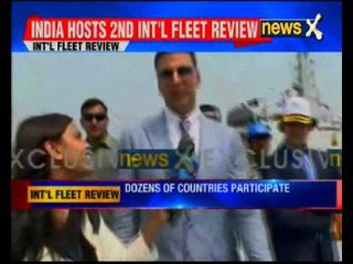 President Pranab Mukherjee reviews India's naval might at International Fleet Review 2016