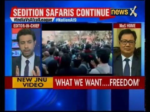 Kiren Rijiju speaks to NewsX exclusively over JNU Row
